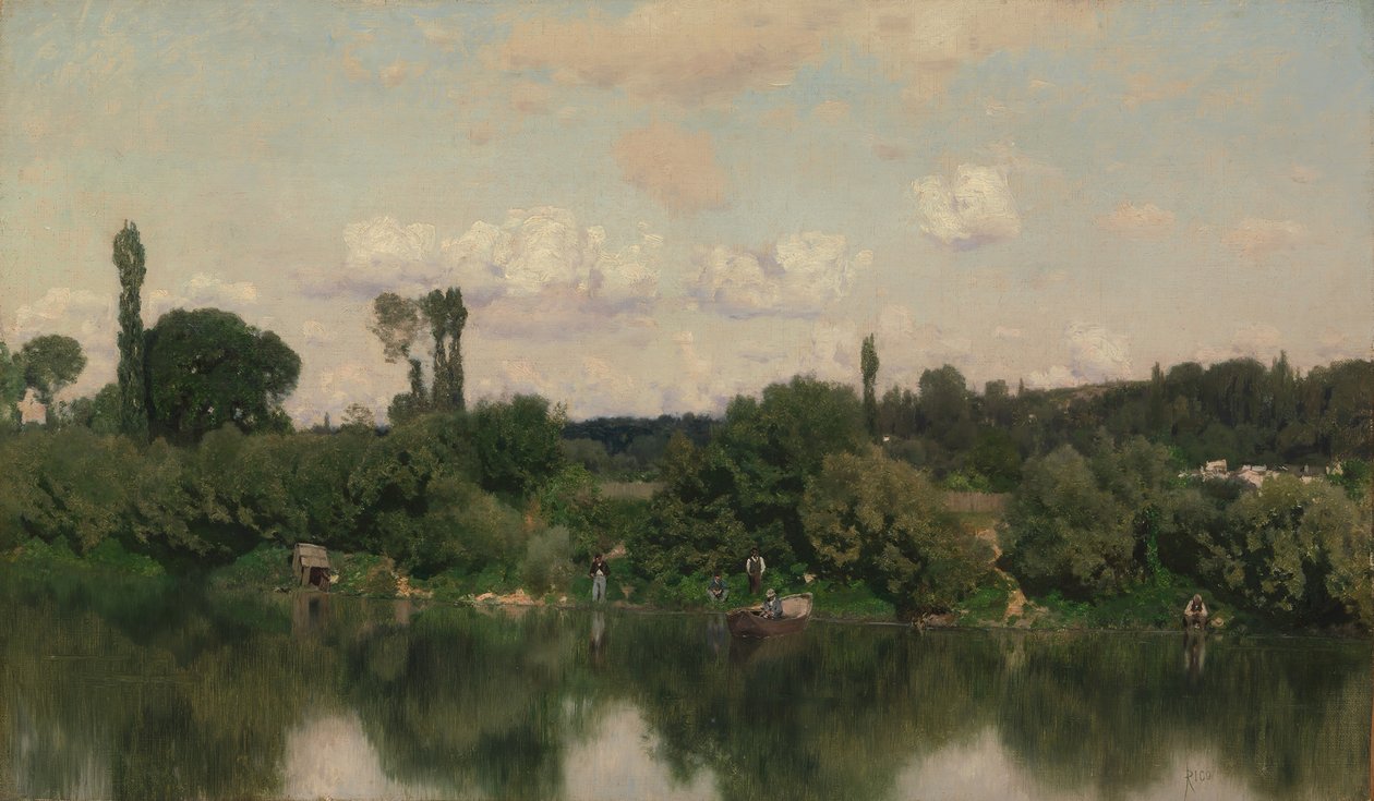 På Seinen. av Martín Rico y Ortega