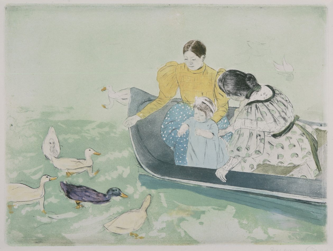 Å mate andene av Mary Cassatt
