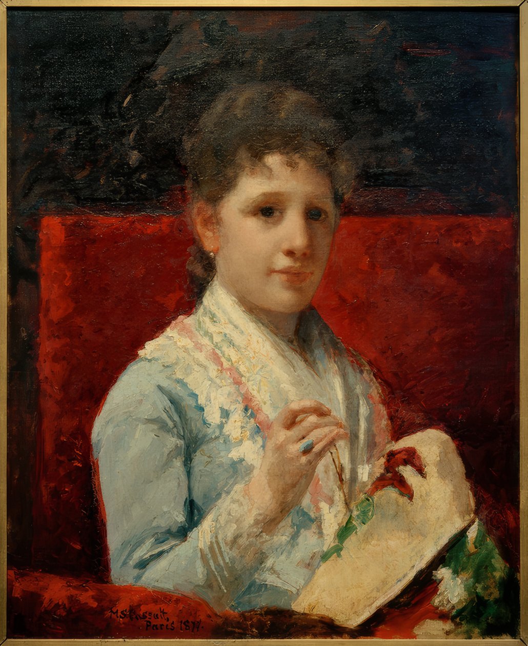 Mary Ellison broderer av Mary Cassatt