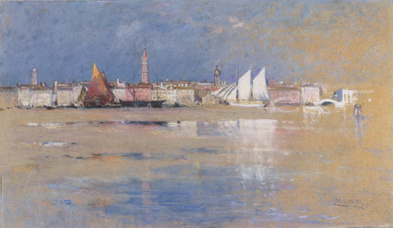 Venezia, 1910 (pastell på papir) av Mary Georgina Wade Wilson