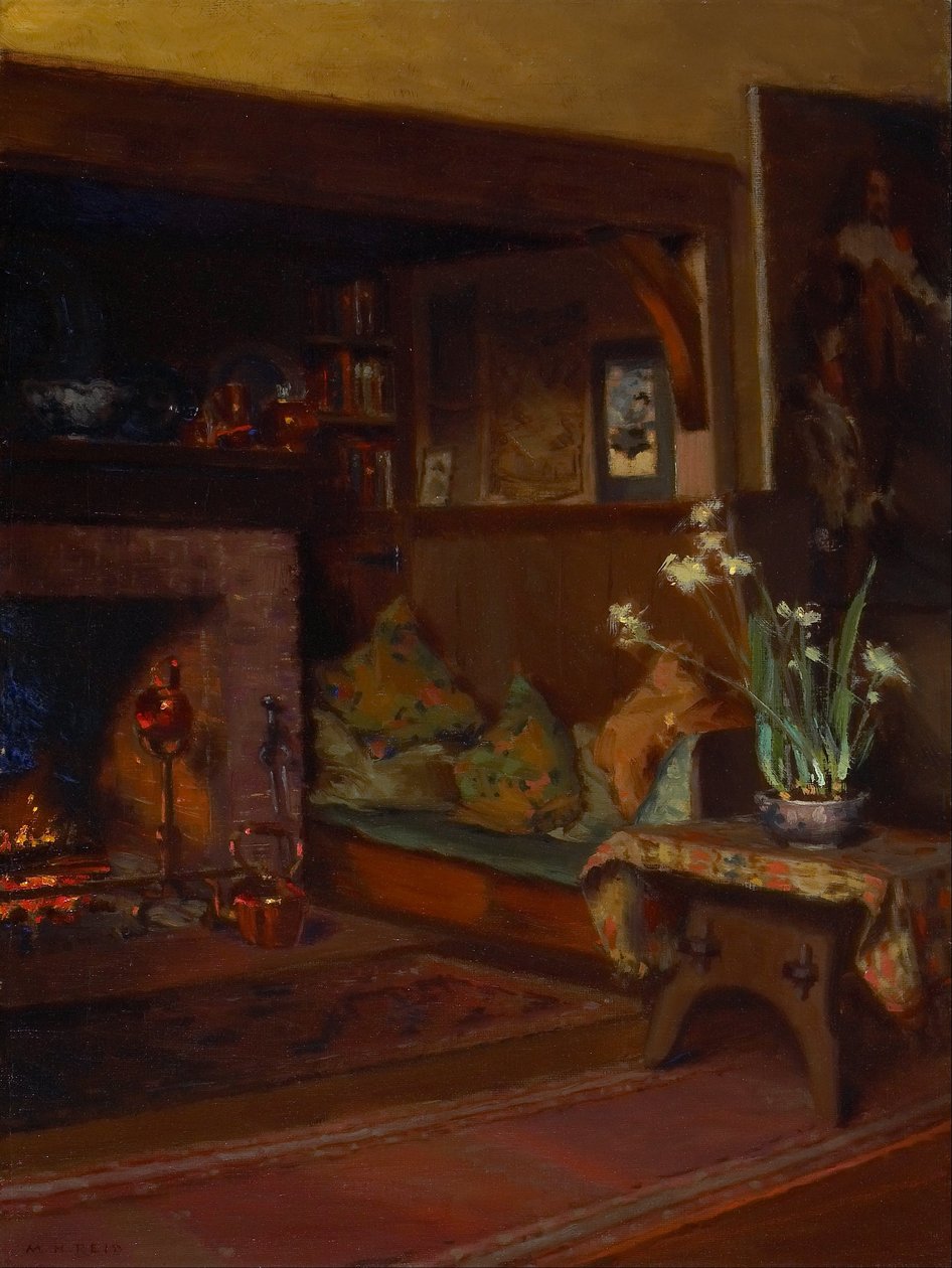 Inglenook i My Studio av Mary Hiester Reid