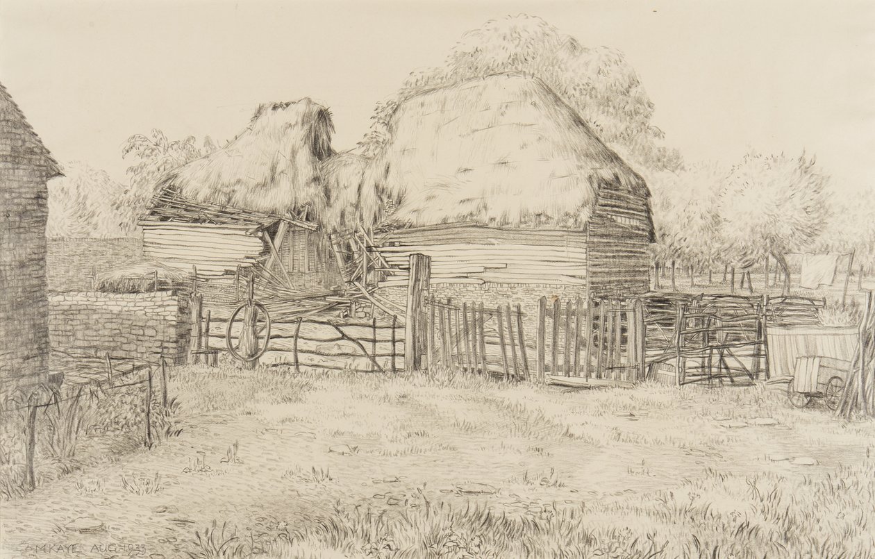 Et gårdstun, 1933 av Mary Kaye