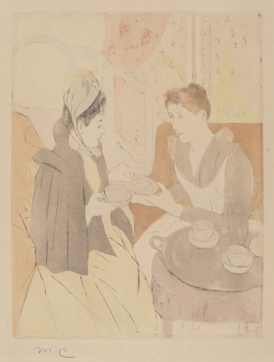 Ettermiddagstefest, 1890-1891. av Mary Cassatt