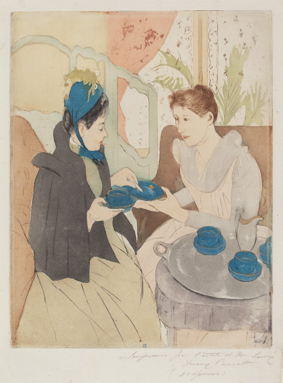 Ettermiddagstefest, 1890-1891. av Mary Cassatt