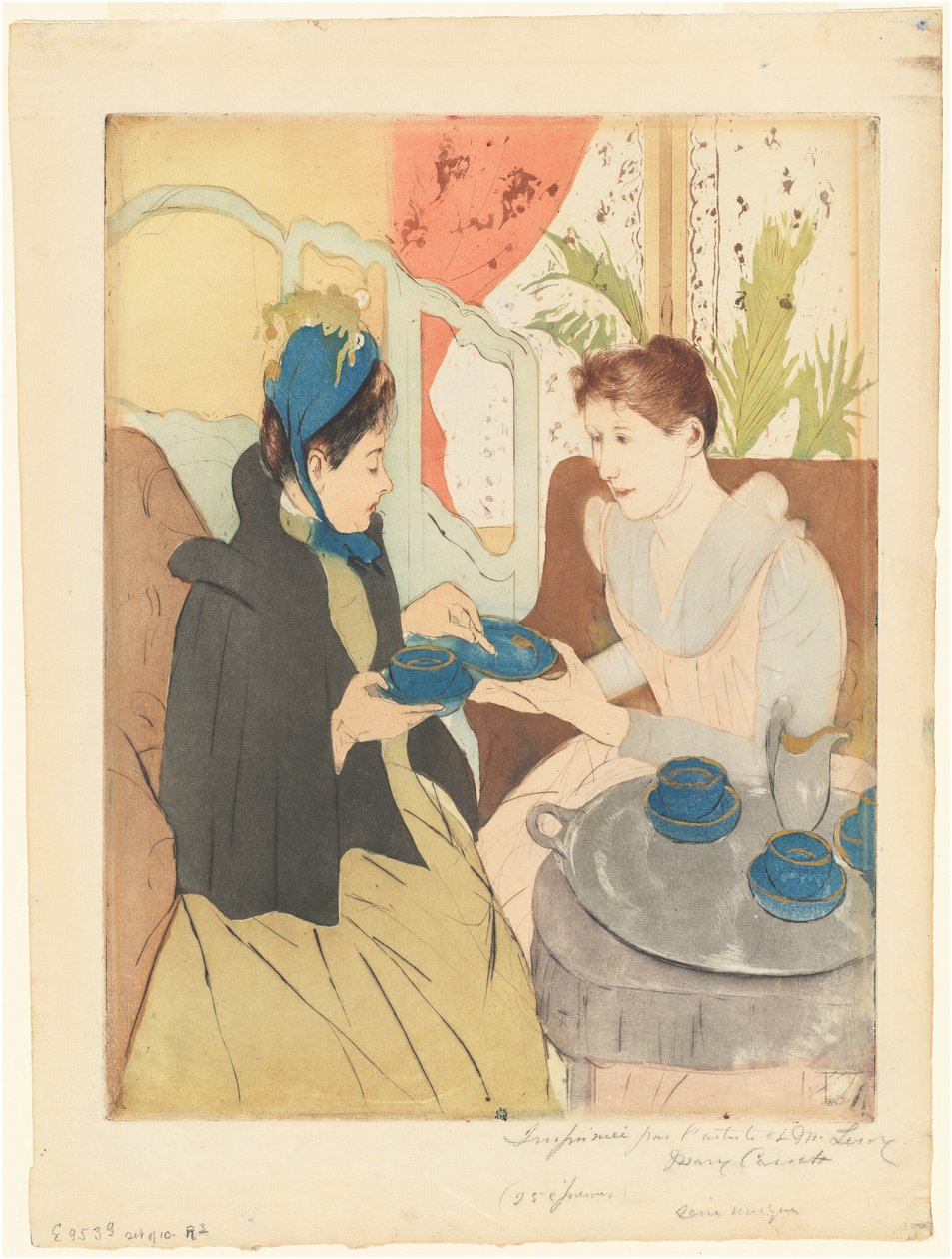Ettermiddagstefest, 1890-1891. av Mary Cassatt