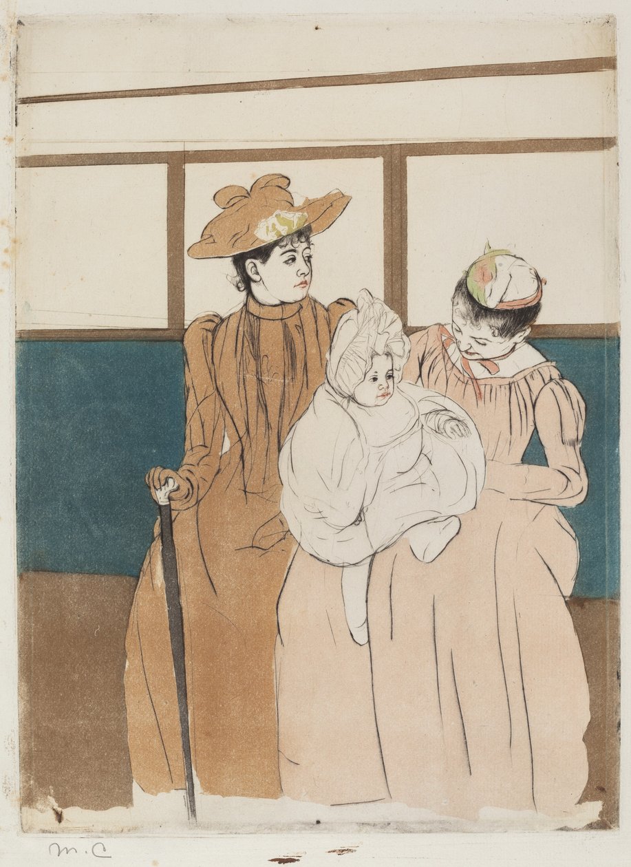 I Omnibus av Mary Cassatt