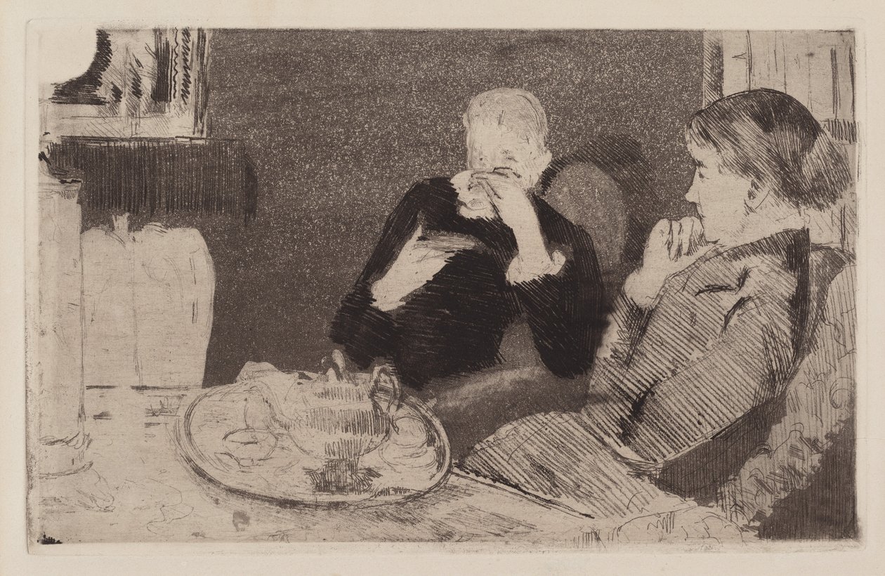 Lydia og hennes mor på Tea av Mary Cassatt