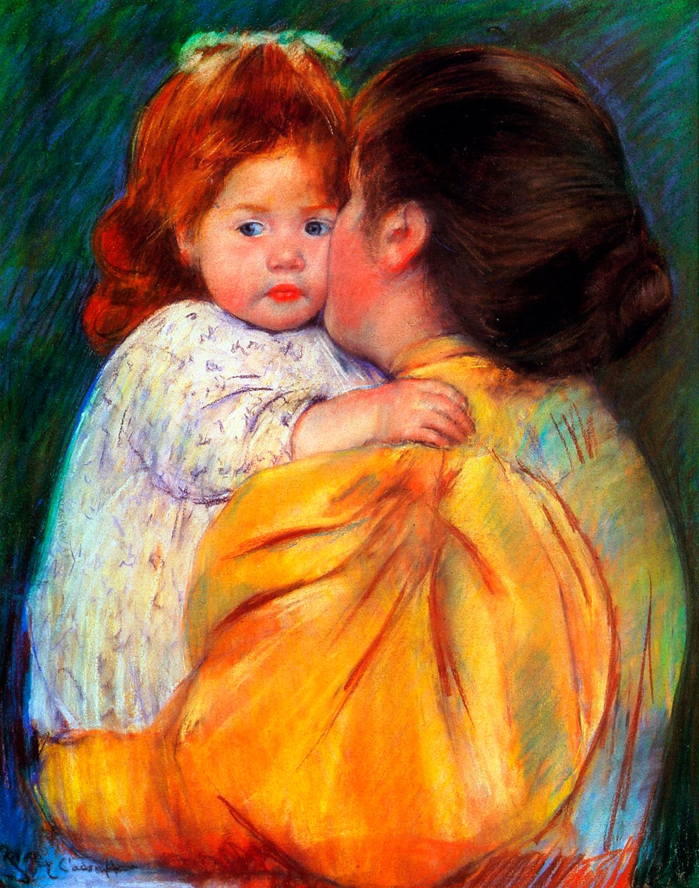 Morskyss, 1896. av Mary Cassatt