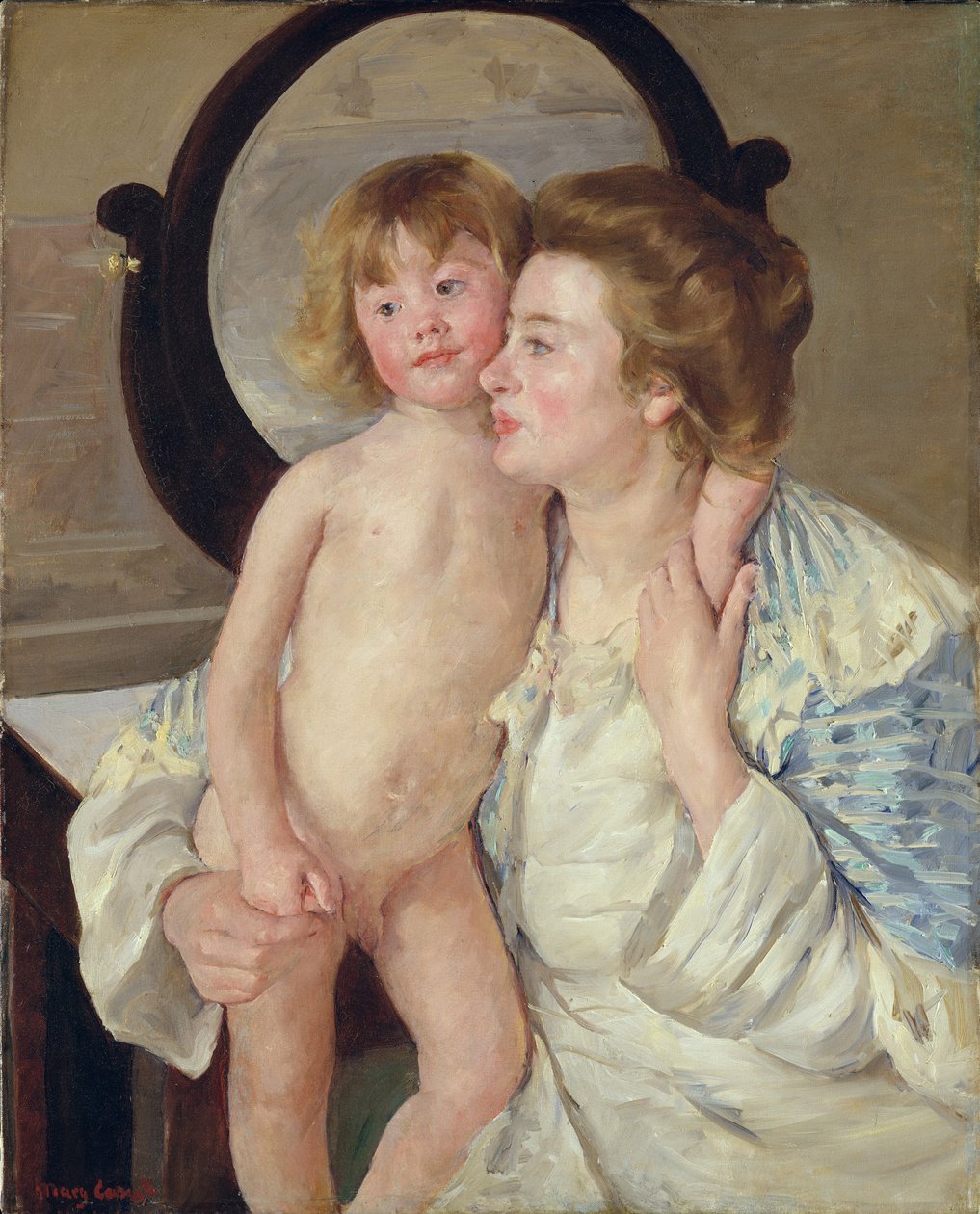Mor og gutt, ca. 1899 av Mary Cassatt