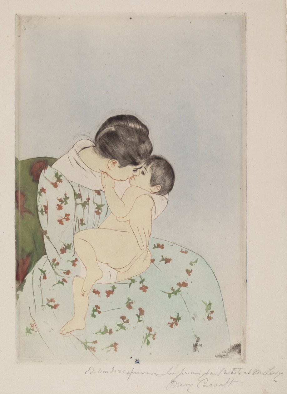 Mors kyss av Mary Cassatt