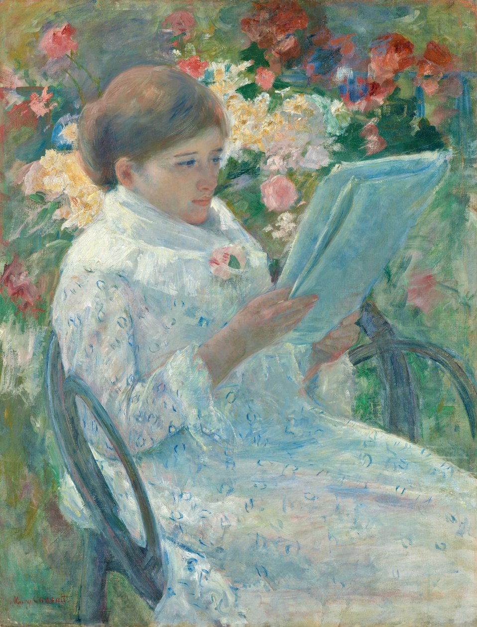På en balkong, 187879. av Mary Cassatt