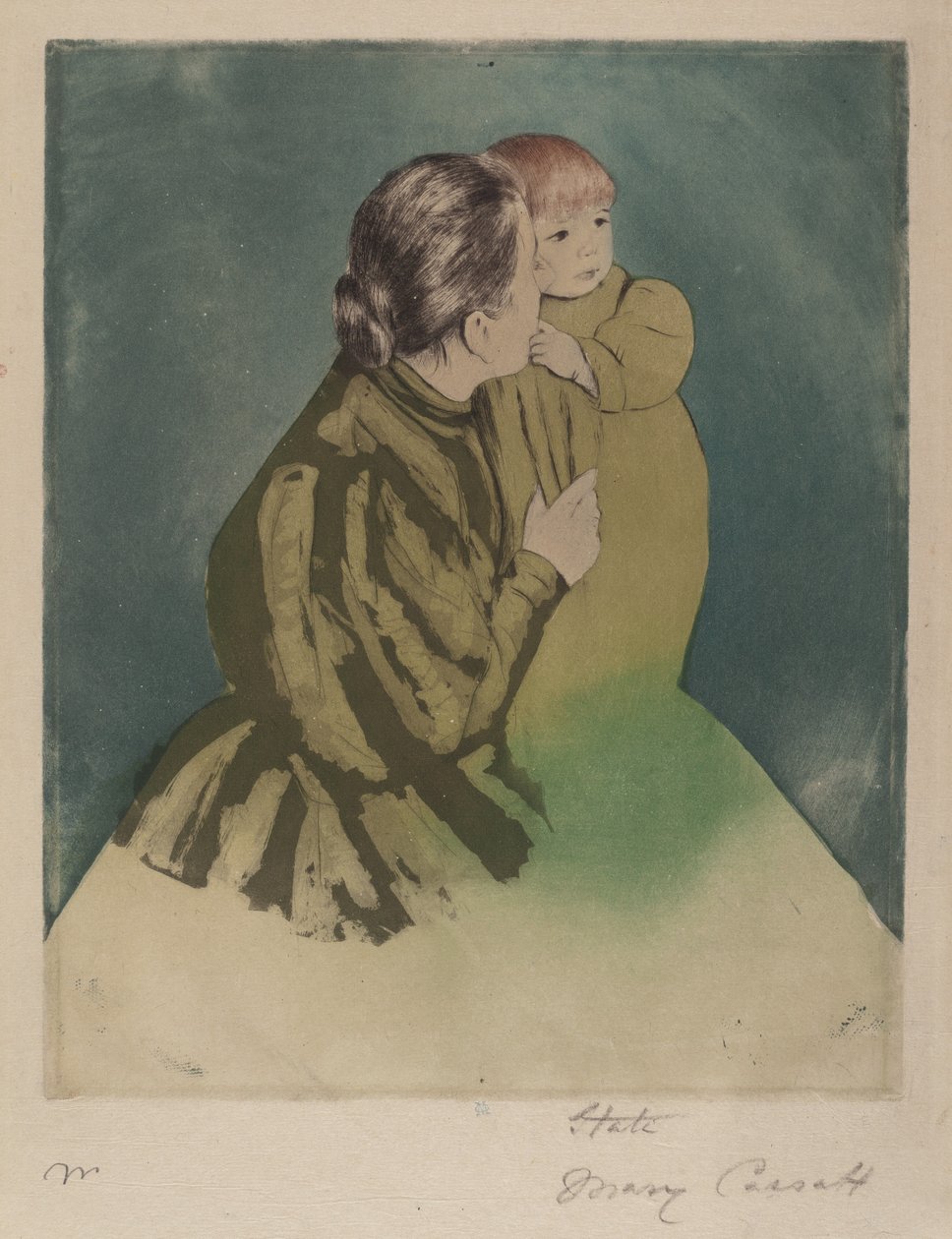 Bondemor og barn, ca. 1894. av Mary Cassatt