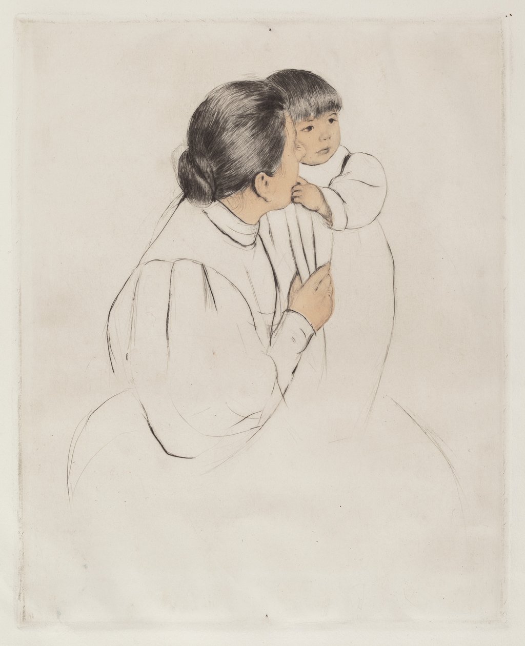 Bondemor og barn, ca. 1894. av Mary Cassatt