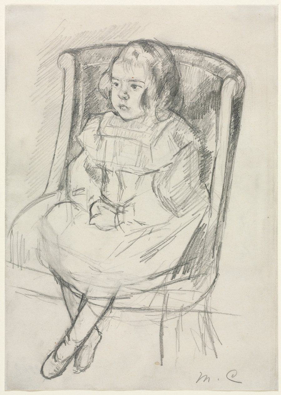 Simone Sittende, ca. 1903. av Mary Cassatt