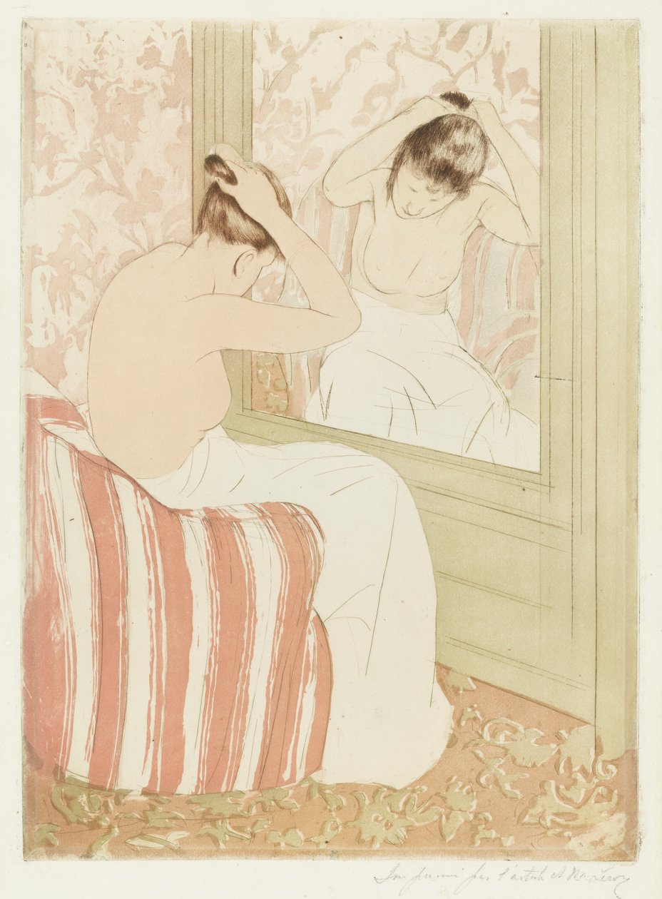 The Coiffure av Mary Cassatt