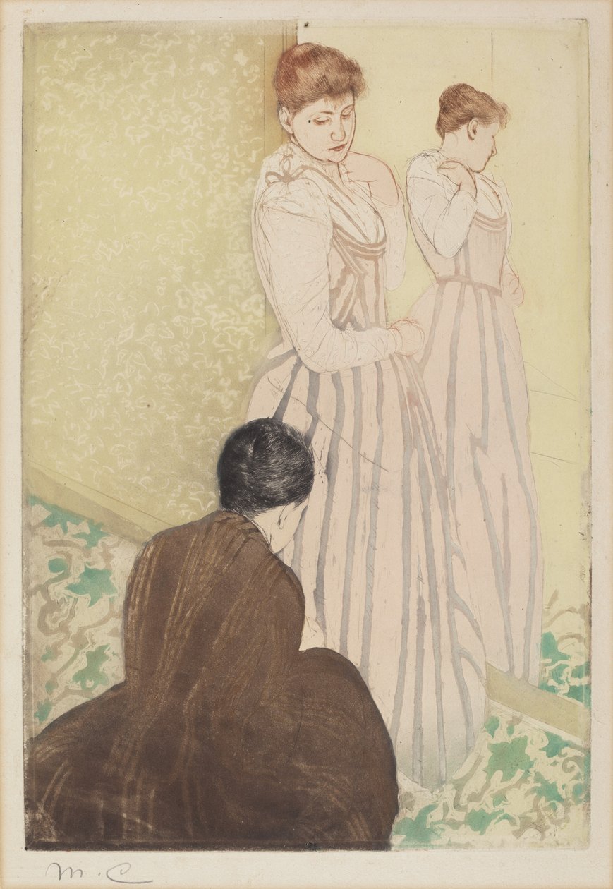 Beslaget, 1890-1891. av Mary Cassatt