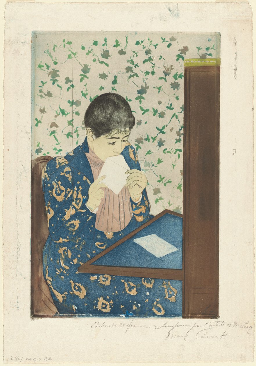 Brevet av Mary Cassatt