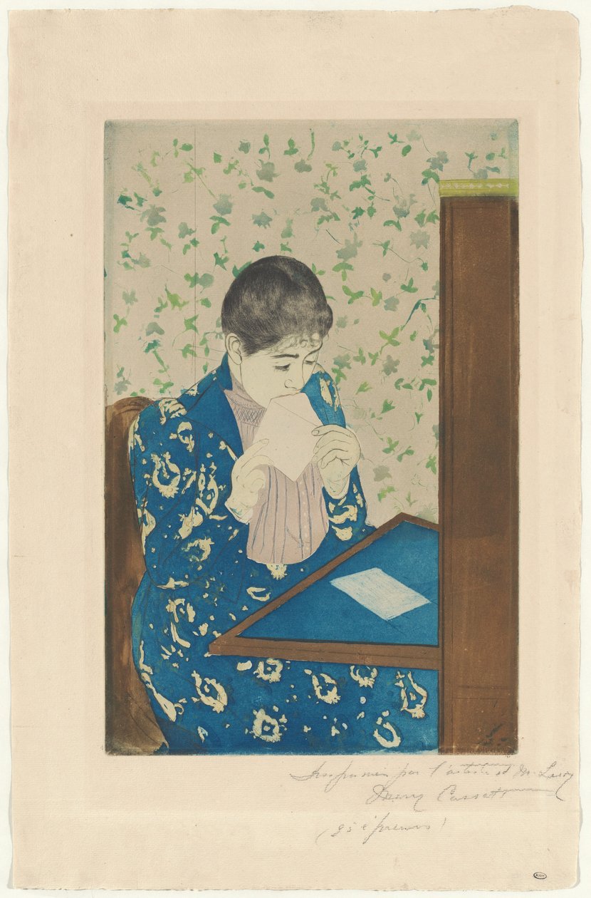 Brevet, 1890-1891. av Mary Cassatt