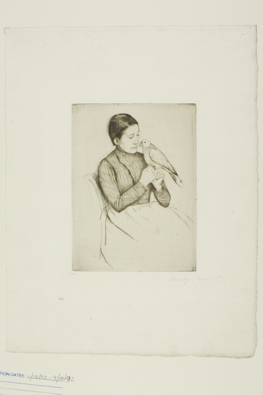 Papegøyen av Mary Cassatt