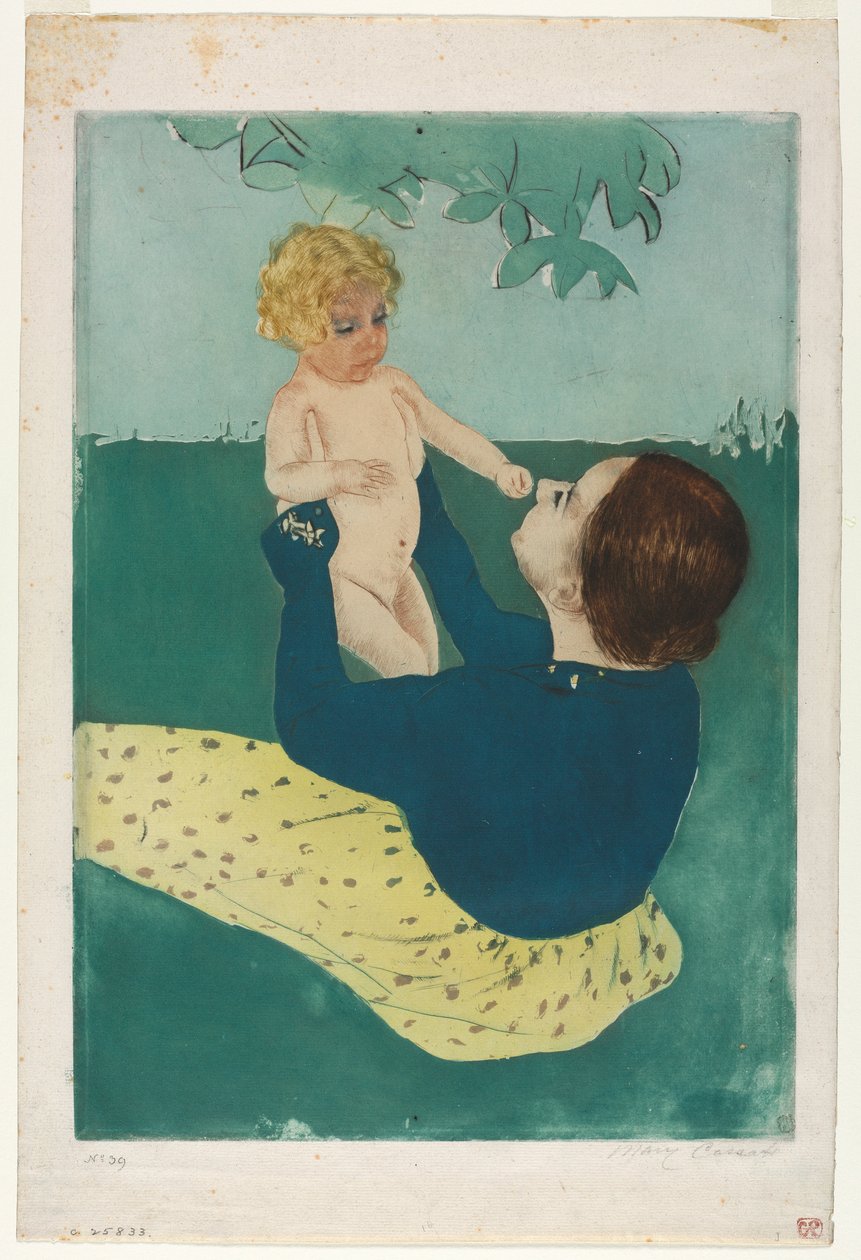 Under hestekastanjetreet, 1896-1897. av Mary Cassatt