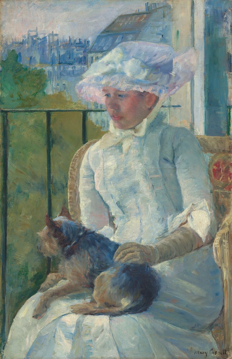 Ung jente ved et vindu av Mary Cassatt