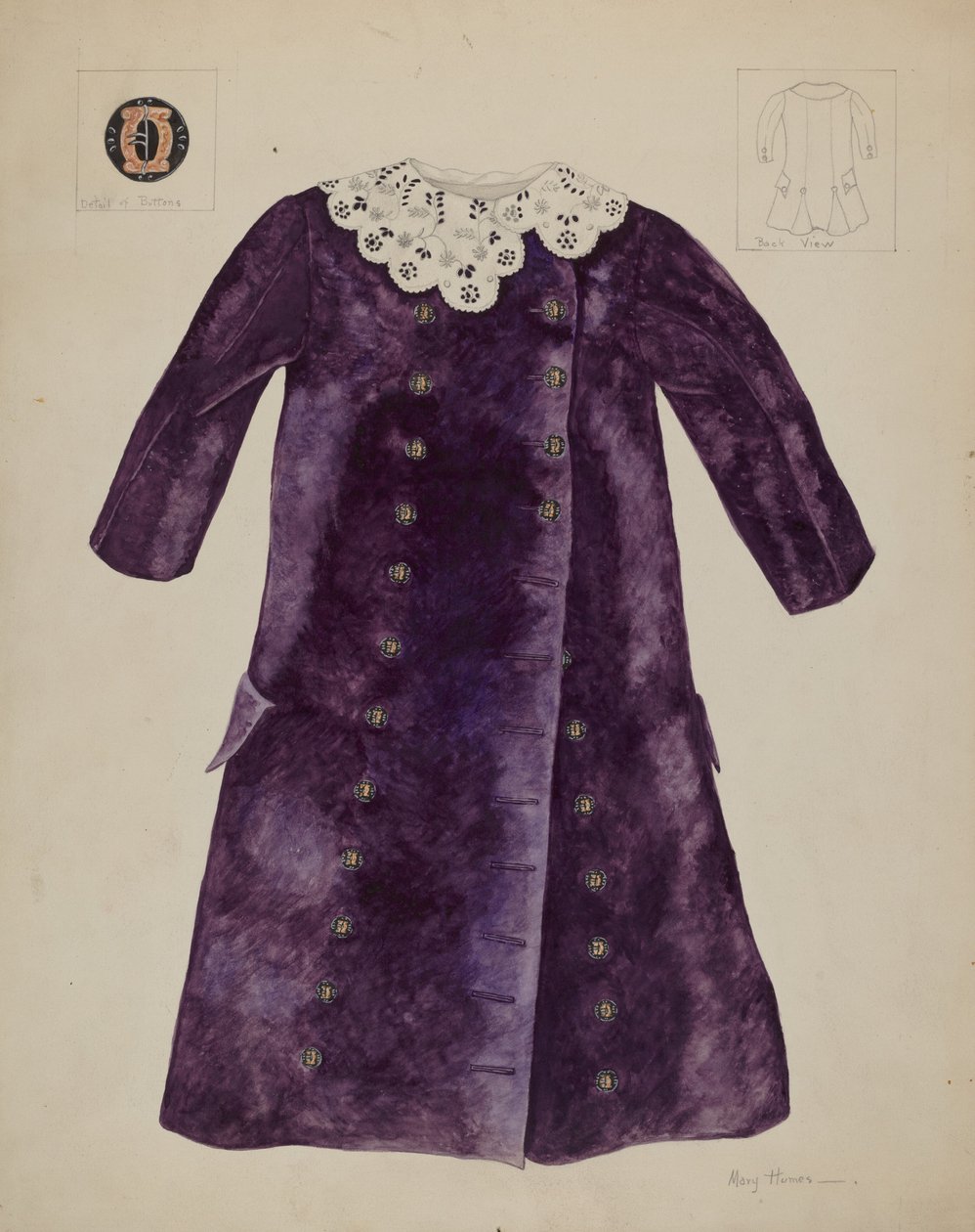 Barnefrakk, ca. 1937. av Mary E Humes
