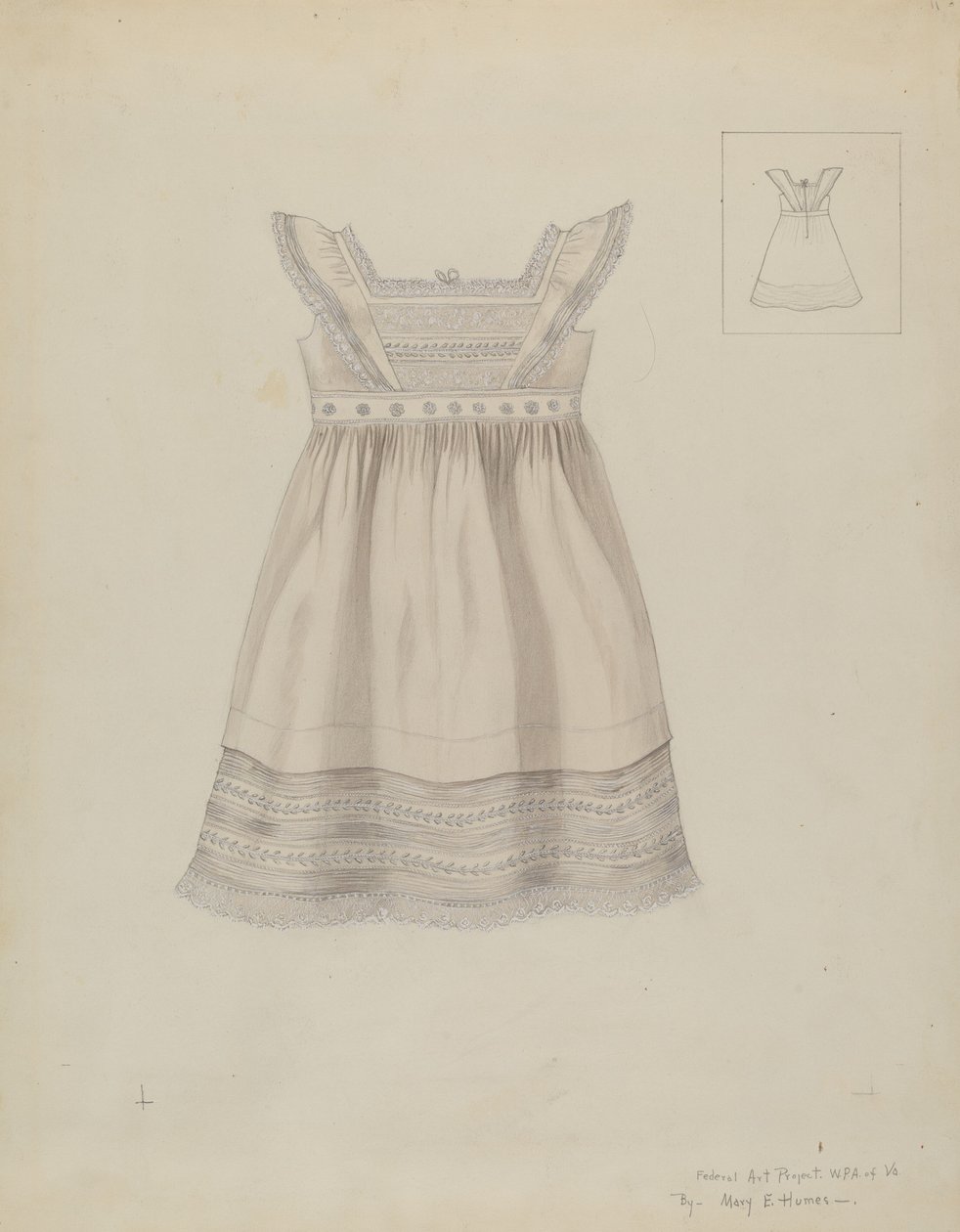 Barnekjole, ca. 1937. av Mary E Humes
