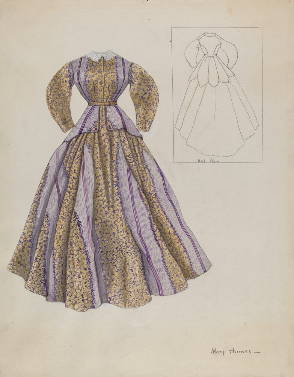 Kostyme, c. 1937. av Mary E Humes