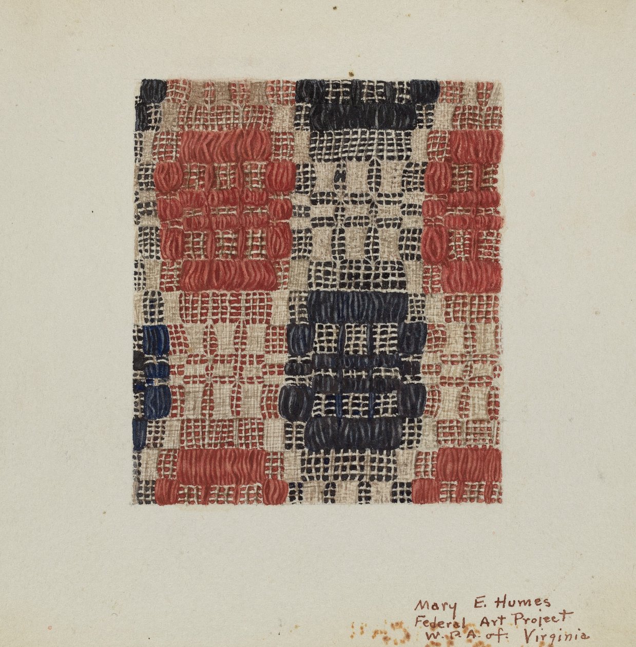 Teppe, ca. 1938. av Mary E Humes