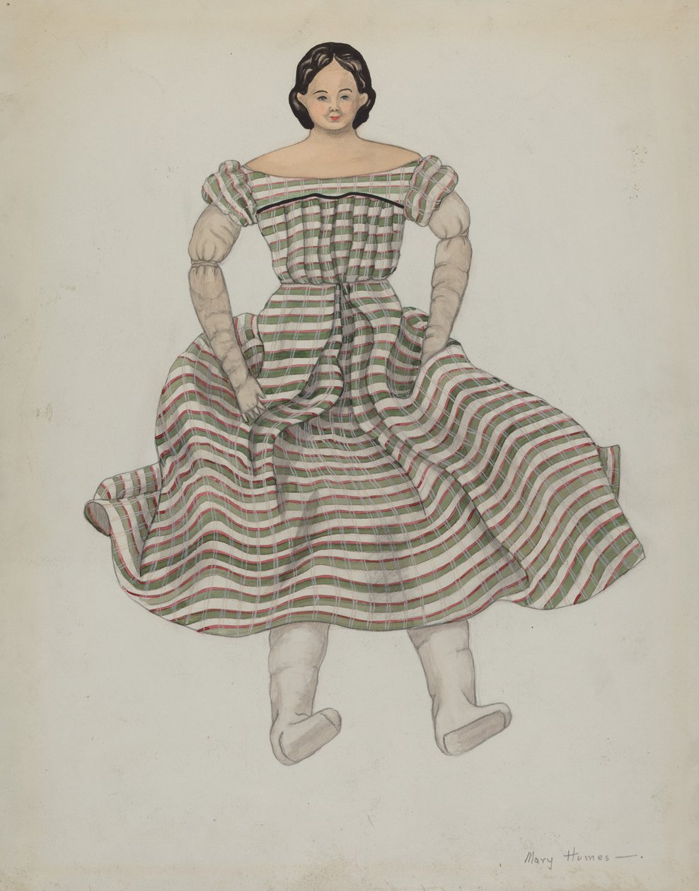 Dukke og kostyme, ca. 1937. av Mary E Humes