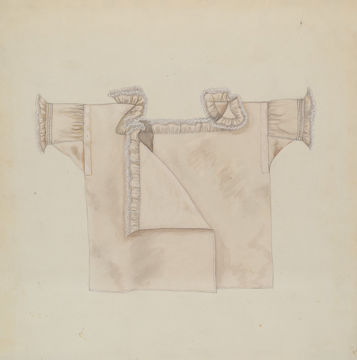 Spedbarnsskjorte, ca. 1937. av Mary E Humes