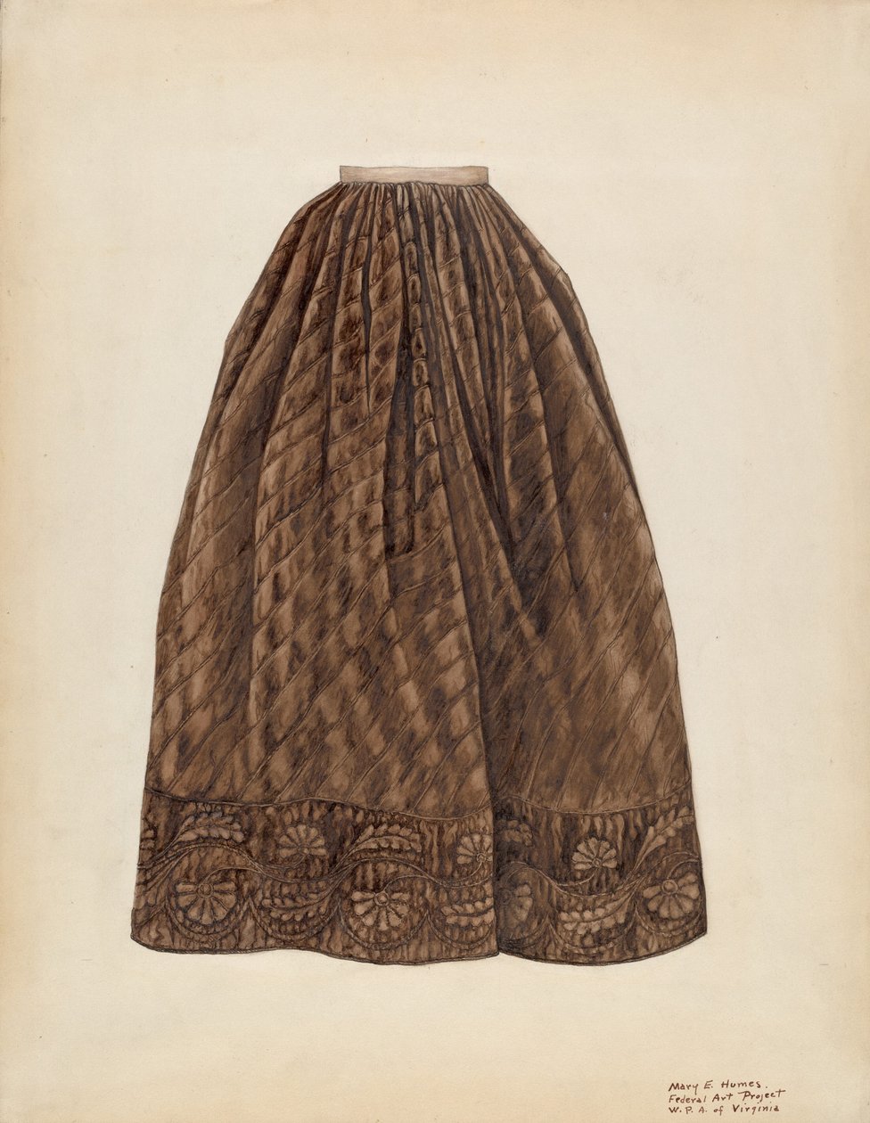 Underkjole, ca. 1938. av Mary E Humes