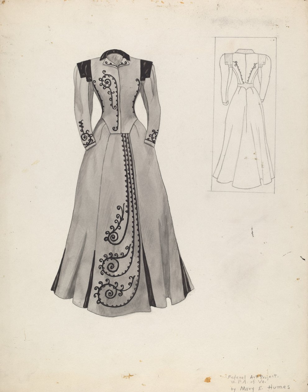 Draktkostyme, ca. 1937. av Mary E Humes