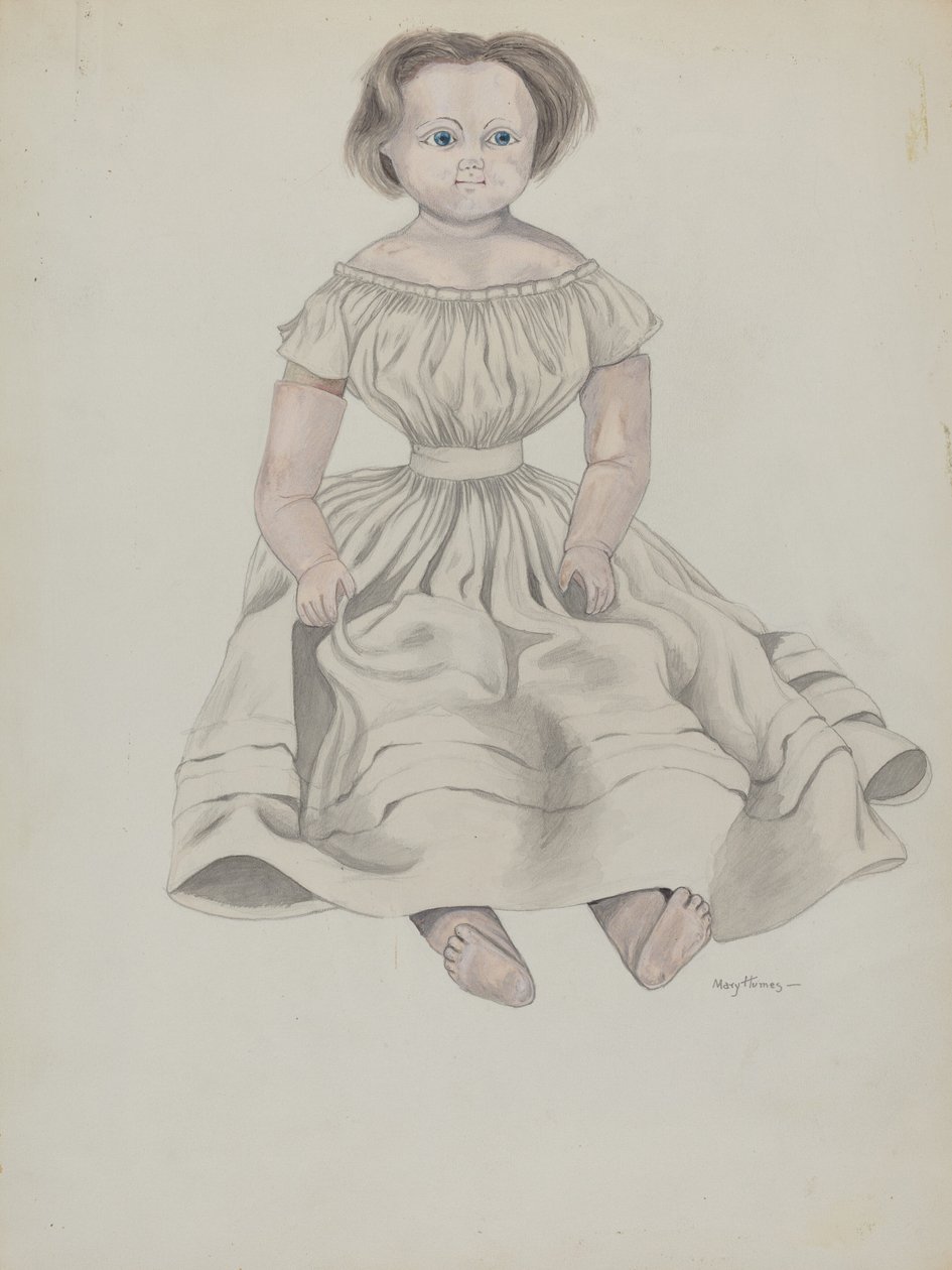 voksdukke, ca. 1936. av Mary E Humes