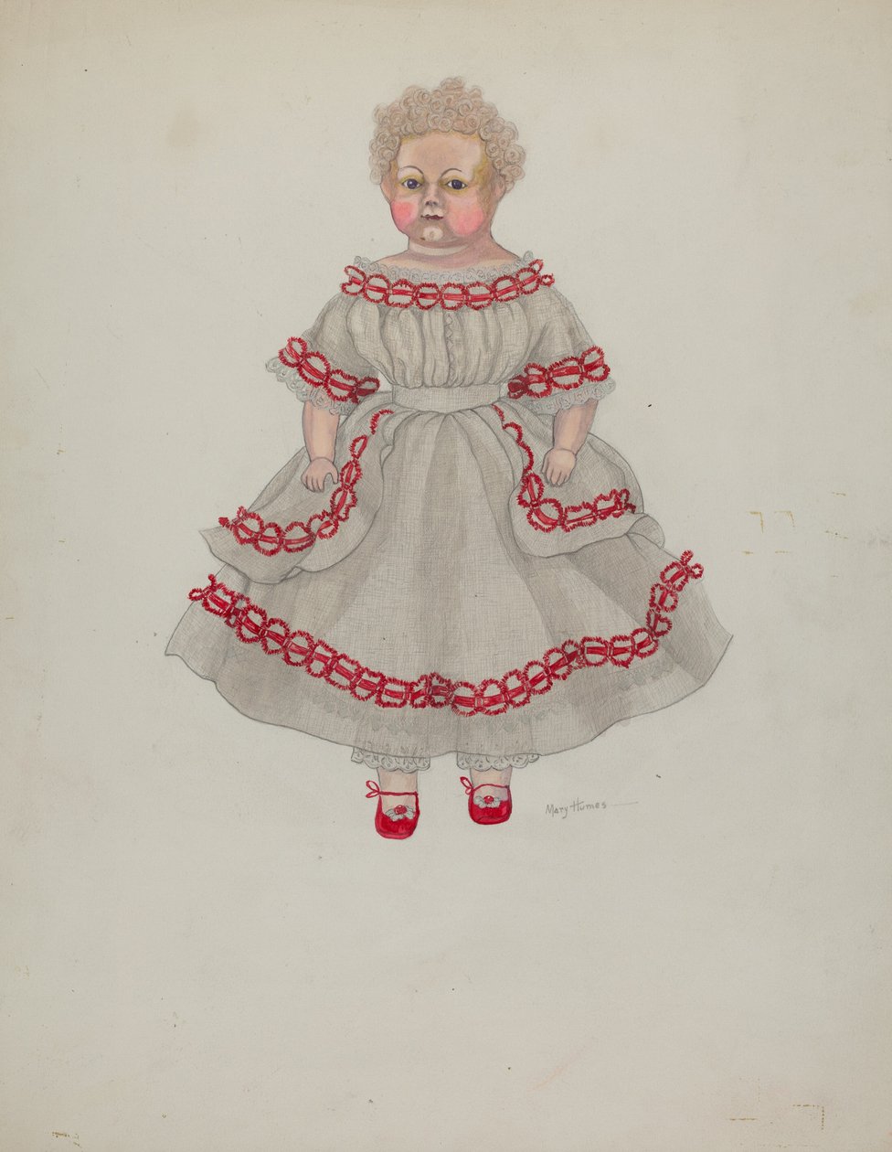 voksdukke, ca. 1936. av Mary E Humes