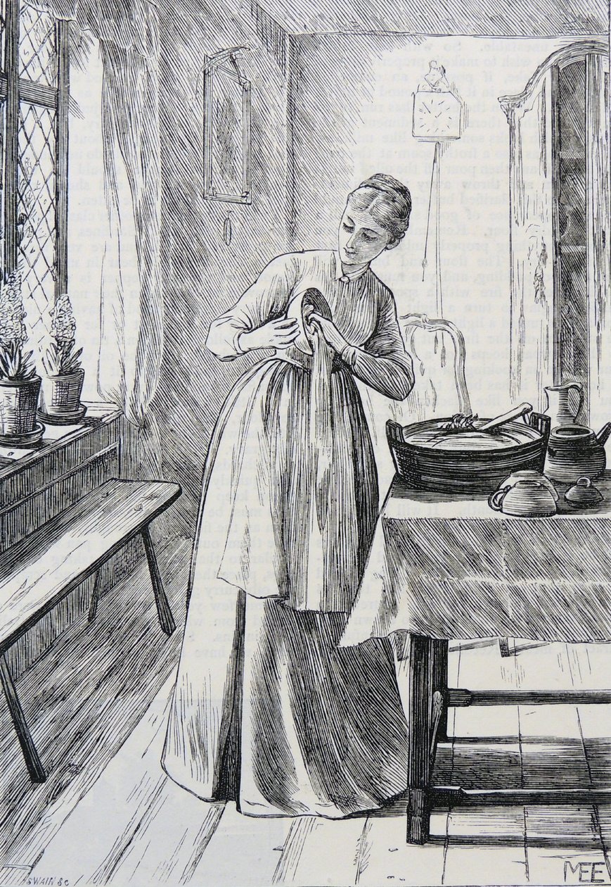 Illustrasjon av husmor av Mary Ellen Edwards