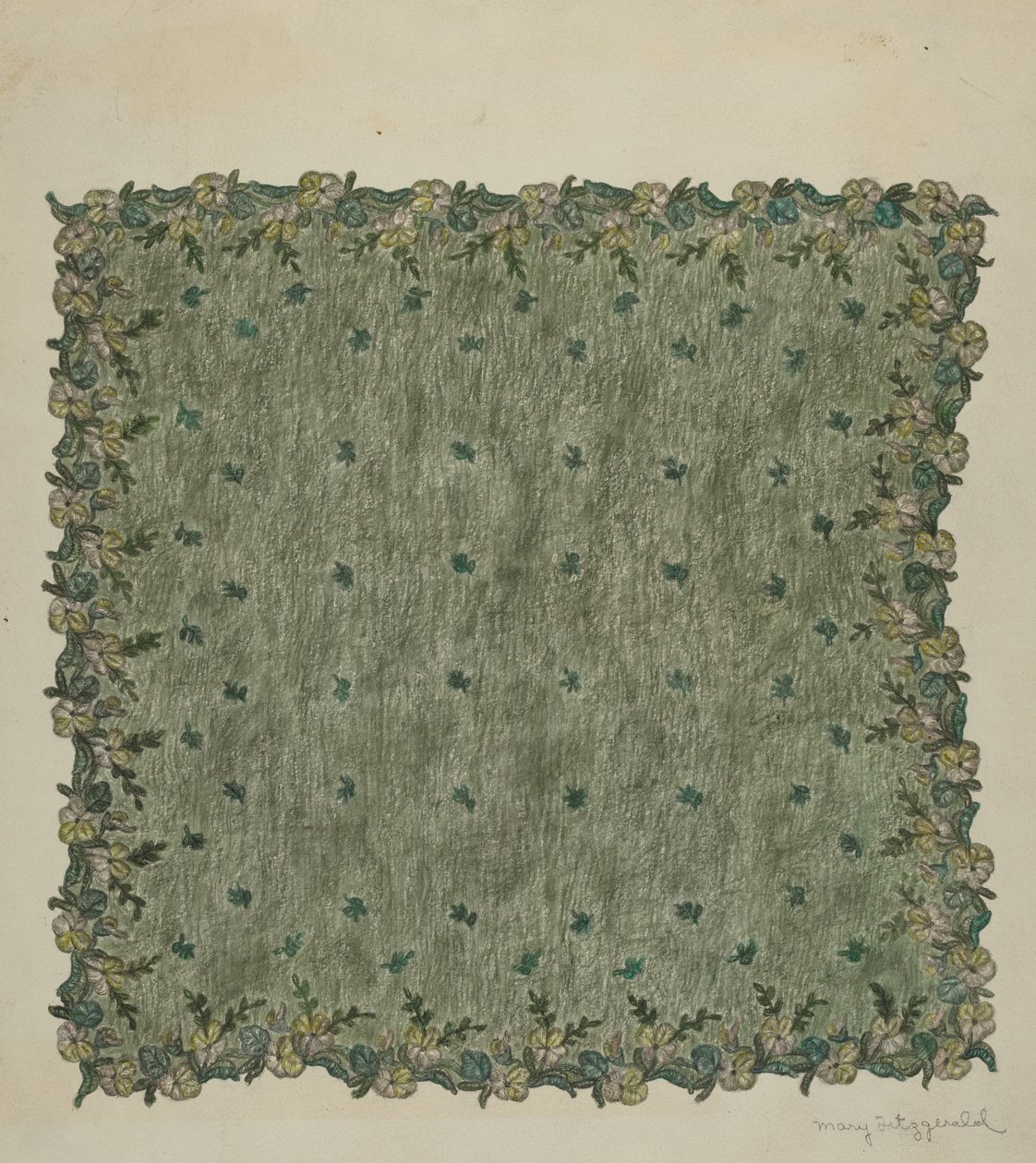 Kveldlommetørkle, 19351942. av Mary Fitzgerald