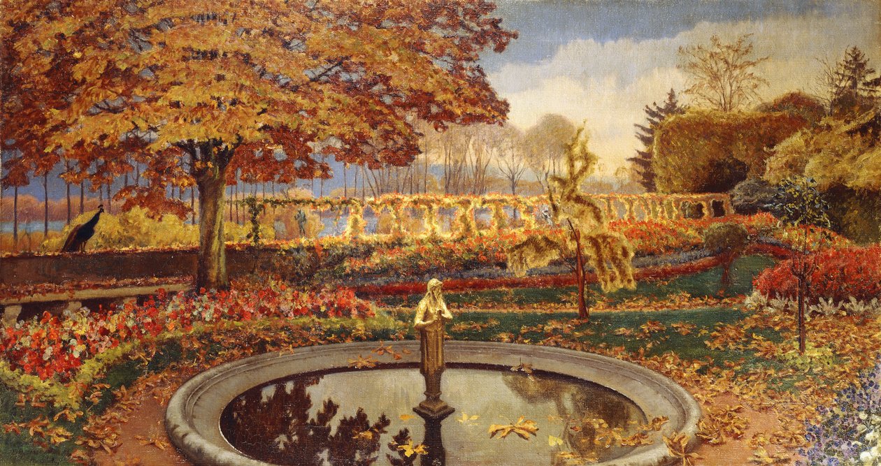 Hage i Giverny av Mary Louise MacMonnies