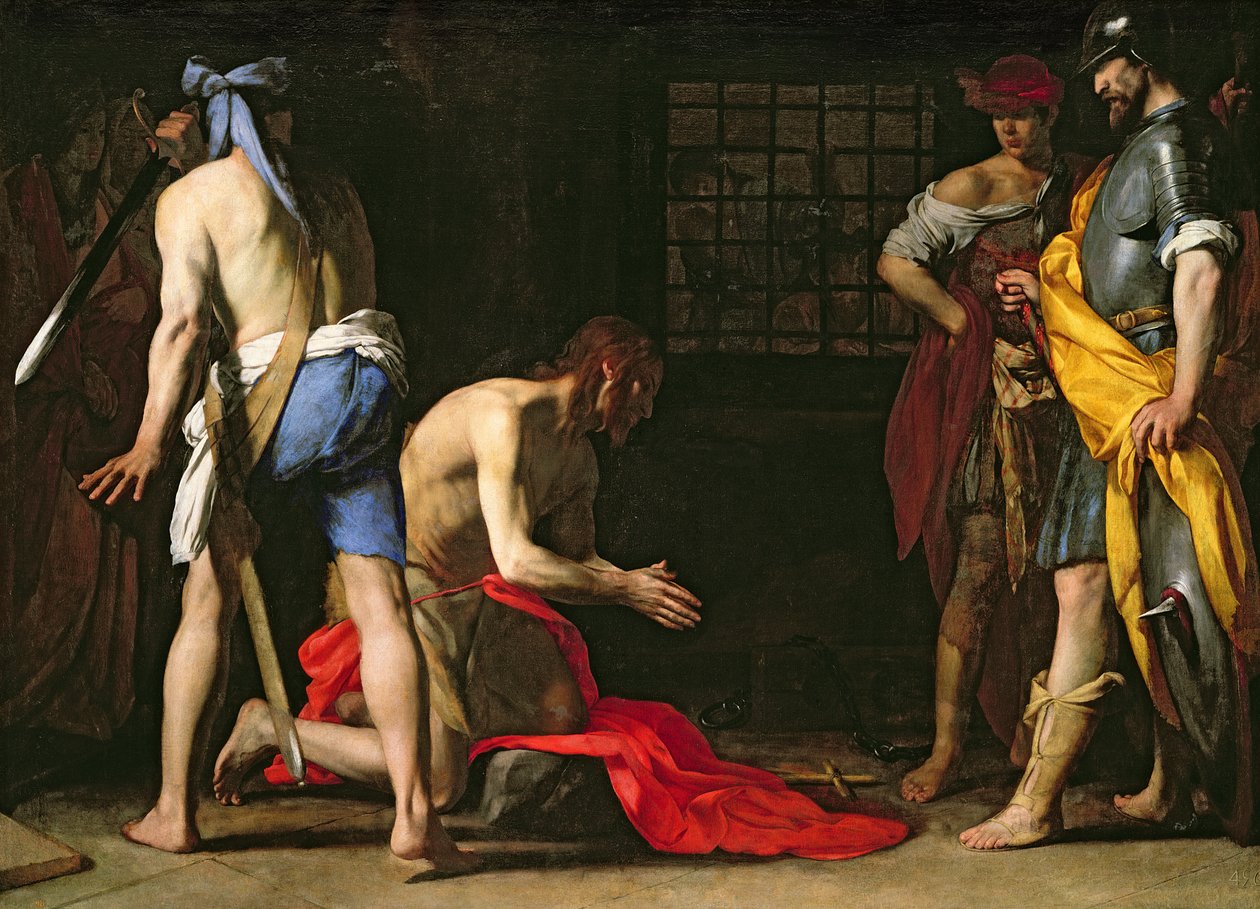 Halshuggingen av døperen Johannes, 1634 av Massimo Stanzione