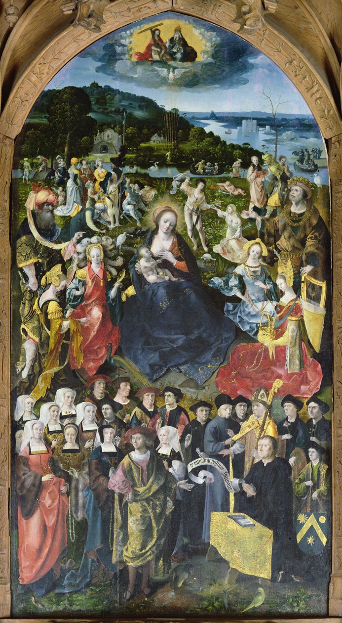 Pre Ministrant Pasture Salutaire (Meadow Ministering Saving Sustenance) 1519 av Master of Amiens
