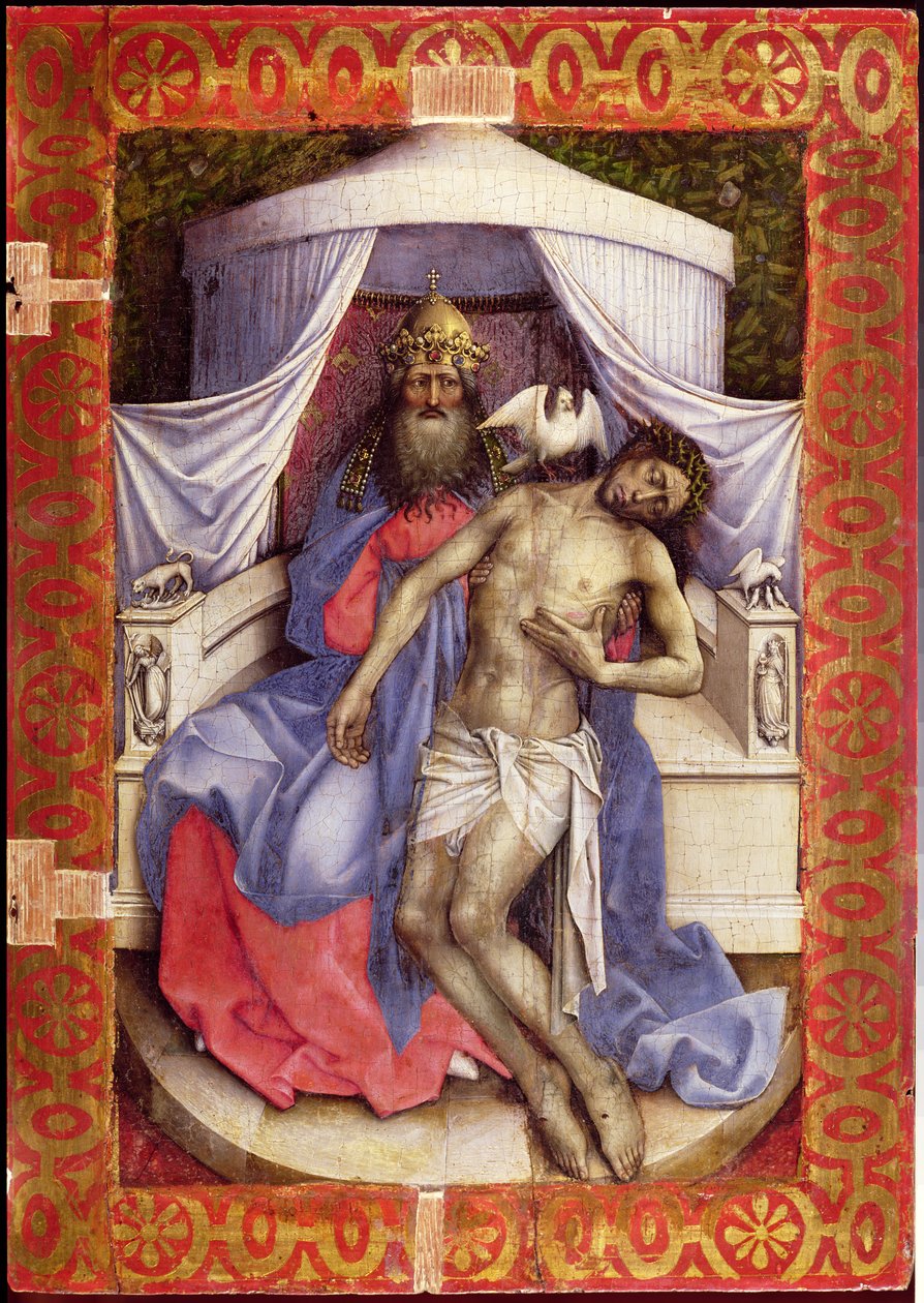 Mourning Trinity (Guds trone) av Master of Flémalle