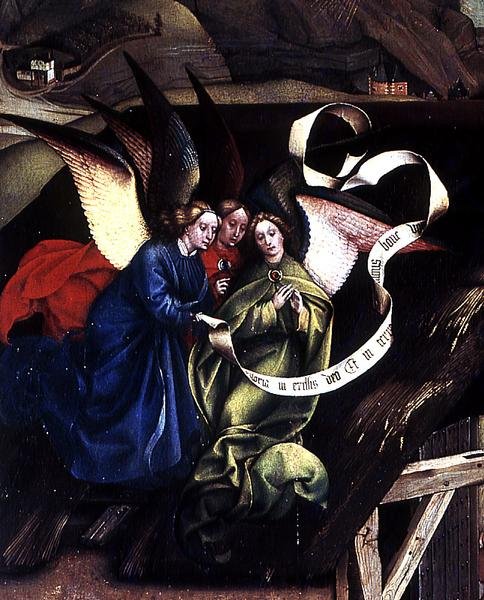 Fødsel, ca. 1425 av Master of Flémalle