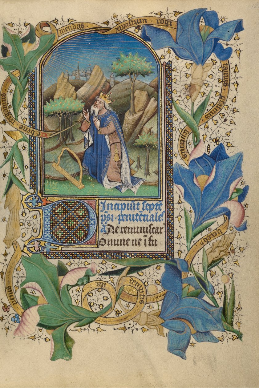 David i bønn av Master of Guillebert de Mets