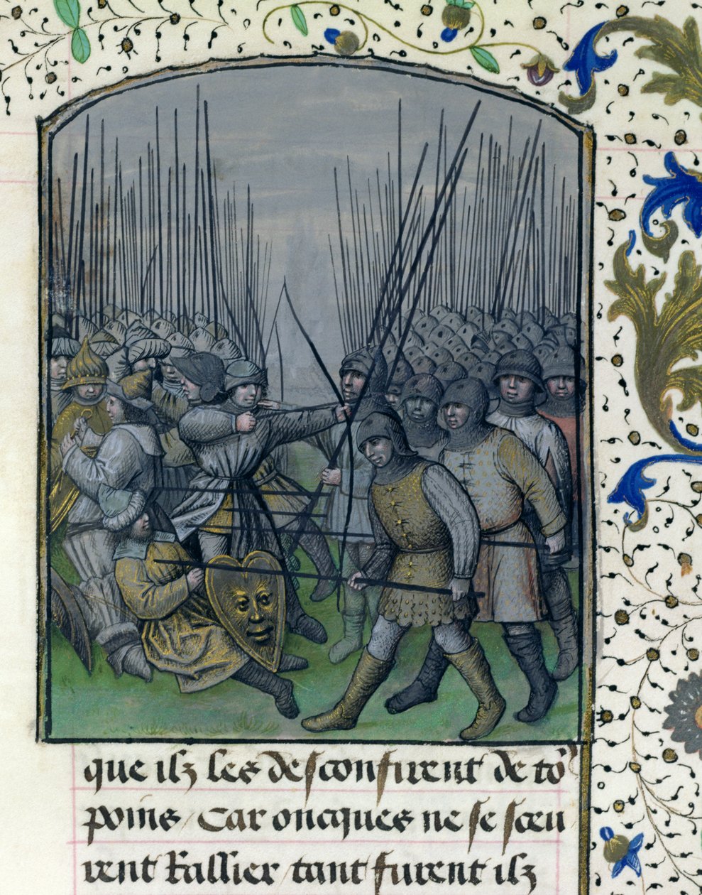 Ms 659 f.245 r. Slaget ved Granada i 1343, 1477 av Master of Mary of Burgundy