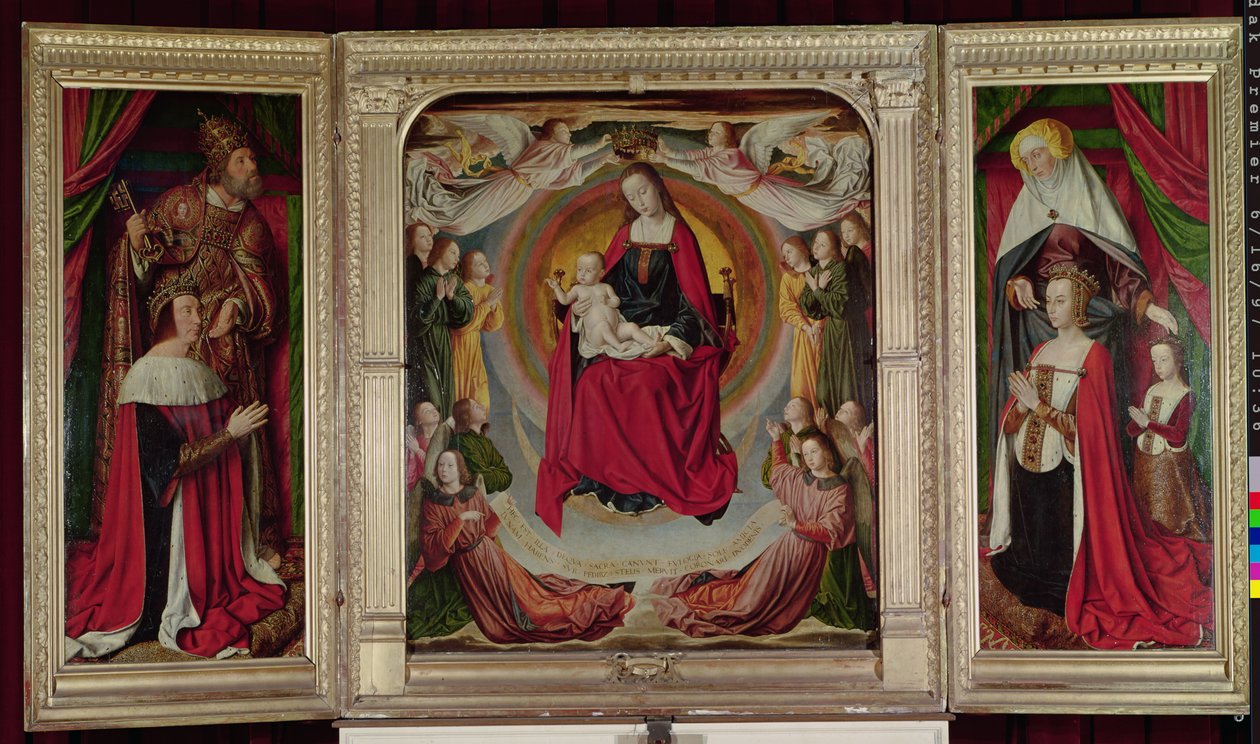 Bourbonaltertavlen, ca. 1498 av Master of Moulins