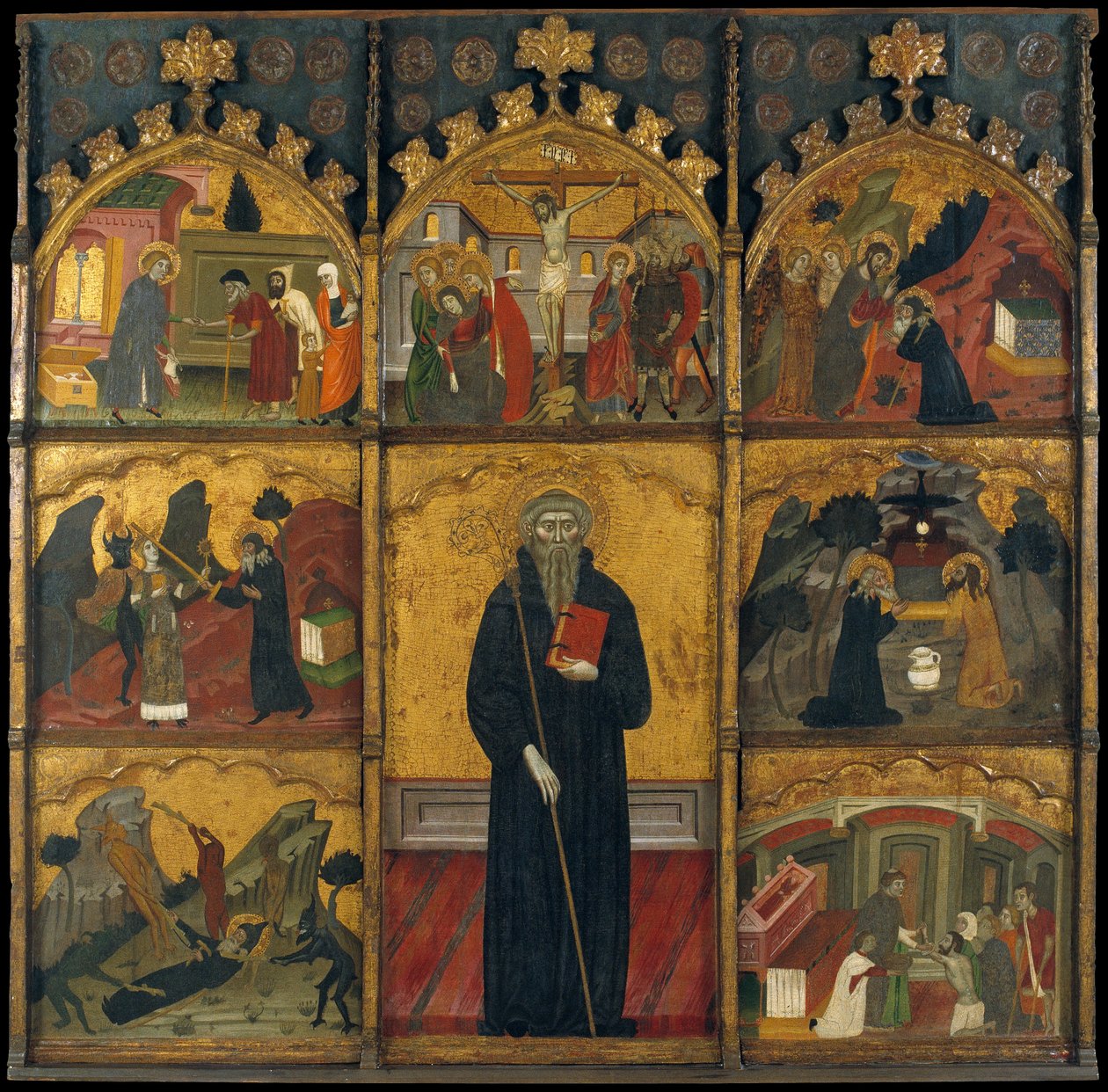 Altertavle av Saint Anthony the Abbot av Master of Rubió