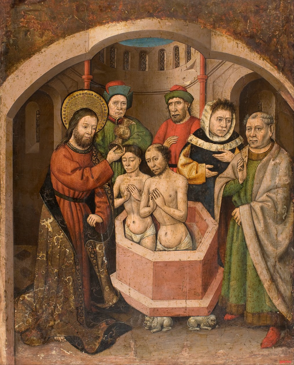 Saint Bartholomew døper av Master of Saint Bartholomew