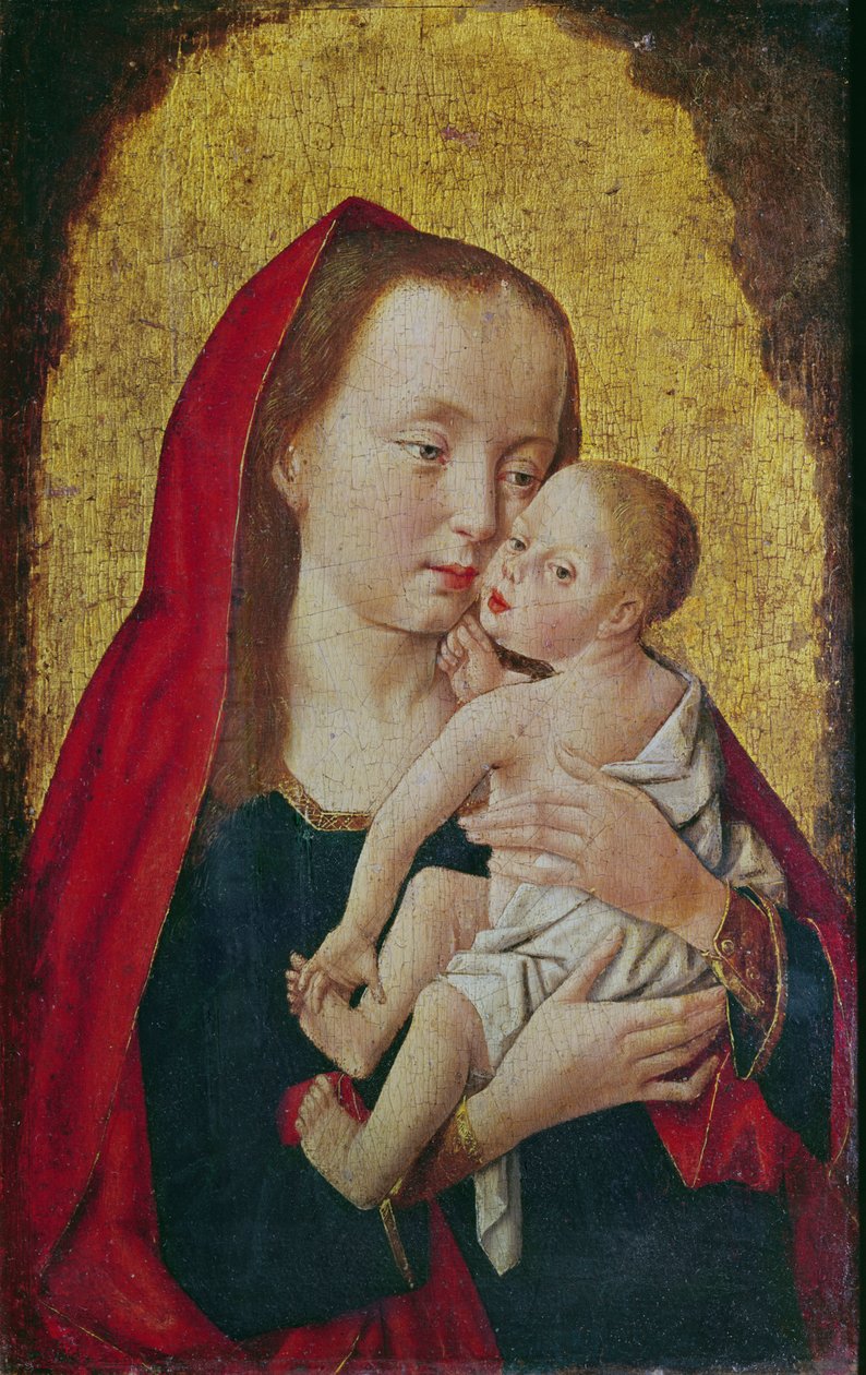 Jomfru og barn, ca.1500 av Master of St. Giles