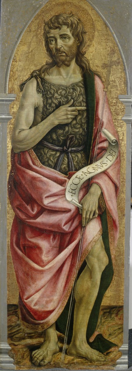 Døperen Johannes, ca. 1480 (tempera på poppeltre) av Master of the Gardner Annunciation Master of the Gardner Annunciation