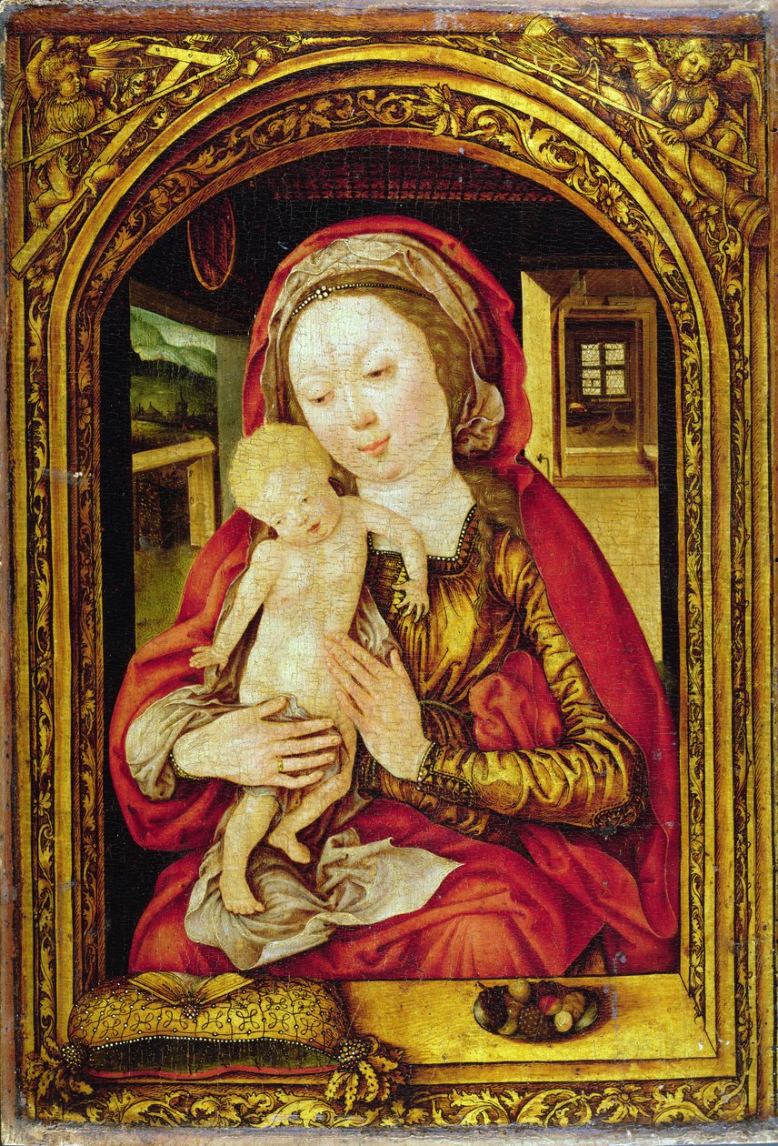 Madonnaen og barnet av Master of the Mainz Epiphany